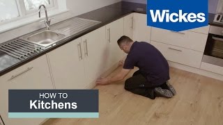 How to Fit a Kitchen Plinth Pelmet and Cornice with Wickes [upl. by Ennylcaj]