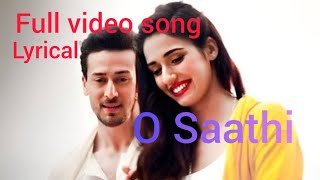 Lyrical video songTiger Shroff Disha PataniBaahi2 Ahmmed Khan [upl. by Huesman957]