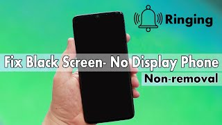 How To Fix Black Screen Problem on Android Phone NonRemovable Battery Fix Black screen No Display [upl. by Tinor41]