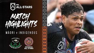 NRL All Stars 2023  Māori v Indigenous All Stars  Match Highlights [upl. by Eenitsed524]