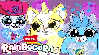 Puppycorn Play Music Video  Cute Animal Cartoons for Girls  Fun Songs for Kids [upl. by Oinotnaocram]