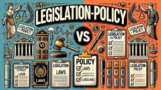 Difference between legislation vs Policy How they shape decisions explanation for beginners law [upl. by Leann]