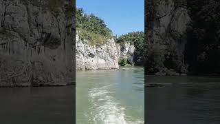 Sehr schön blick von Ferry ⛴️ auf Donau weltenburg kelheimgermany travel donau regensburg [upl. by Eelsnia]