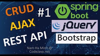 Spring Boot AJAX CRUD REST API Call Examples  Part 1 Single Entity [upl. by Ardnuhsed]