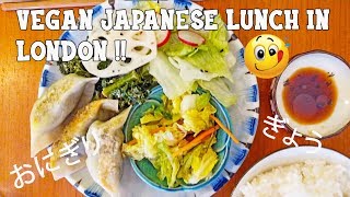 VEGAN JAPANESE LUNCH AT HAI DOZO LONDON VEGAN FOOD VLOGS [upl. by Akenahs976]