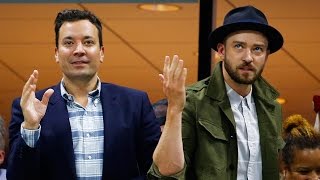 Justin Timberlake amp Jimmy Fallon Dance to quotSingle Ladiesquot at US Open [upl. by Alithea]