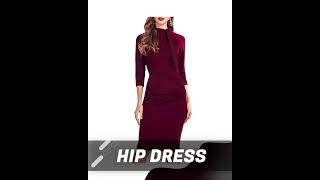 STYLISH LACEUP HIP DRESS  TRENDY OUTFIT [upl. by Jenesia64]