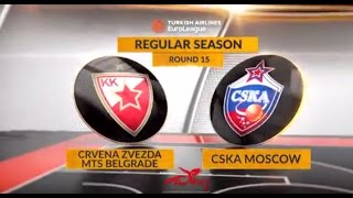 Highlights Crvena Zvezda mts BelgradeCSKA Moscow [upl. by Anitnemelc]