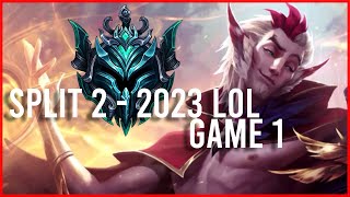 My League of Legends SPLIT 2 PLACEMENTS GAMES  GAME 1  Rakan Support  Season 13 Ranked [upl. by Keating]