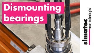 Dismounting  removing bearings with simatool Ball Bearing Puller BP61 [upl. by Orrocos]