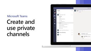 How to create and use private channels in Microsoft Teams [upl. by Inilahs]