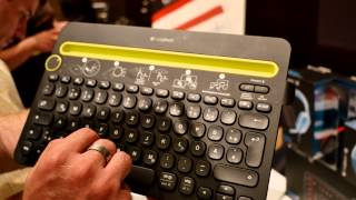 Logitech K480 im Hands On 4K Deutsch [upl. by Fawcett502]