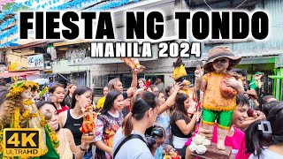 4K TONDO FIESTA 2024 Celebration Traditions Food and Festivities [upl. by Upali]