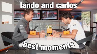 lando norris and carlos sainz best moments  mclaren challenge edition [upl. by Mufi]