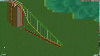 Rollercoaster Tycoon 2 brachistochrone test [upl. by Yanal]