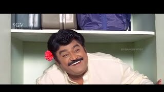 Jaggesh Comedy  Jaggesh Acts Like Mad To Teach Lesson To His Sister  Hucchana Maduveli Undone Jana [upl. by Rosena]