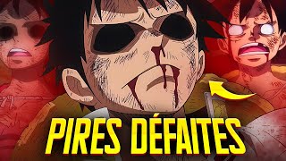 Les 6 pires DÉFAITES de LUFFY dans ONE PIECE [upl. by Esalb]