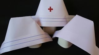 Make a Nurses Cap in 5 Easy steps [upl. by Aicirtel993]