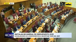 Instalan Bicameral de Presupuesto 2025 legisladores dicen que respetarán tope del MEF [upl. by Beret]