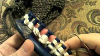 Loom Knit Earflaps Part 2 Join Earflaps to hat [upl. by Ahsi687]