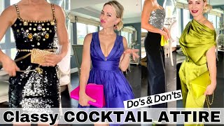 HOW to DRESS CLASSY for a COCKTAIL PARTY  What EVERY Classy Lady Knows [upl. by Dlorah]