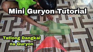 Paano gumawa ng 3dangkal na Guryon o Saranggola How to make DIY kite Cara membuat layanganBulador [upl. by Rez]