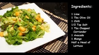 Mango amp Avocado Salad with Chilli amp Lime Dressing from Lorettas Kitchen [upl. by Melvina]