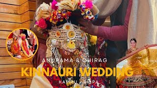 Anupama amp Chirag Wedding Vlog 😍 Kinnauri Wedding Kamru to Rispa kinnauriwedding [upl. by Ennahteb362]