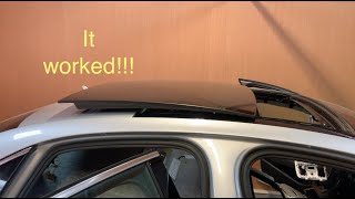 How to repair your own Audi a3 8vgolf 7 sunroof rattling noise [upl. by Ised]