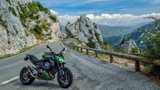 39 PURE BALADE MOTO DANS LE 06 ROUTE GREOLIERE  GRASSE PAYSAGES DRONE Z800 [upl. by Brad818]