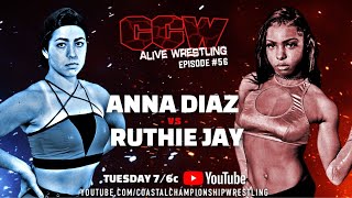 CCW Alive Wrestling Episode 156 quotChoke You Outquot feat Anna Diaz Ruthie Jay and Jackal Stevens [upl. by Miles]