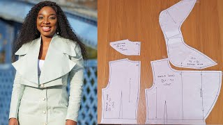 Cropped Blazer DIY Sewing Tutorial  Kim Dave [upl. by Ardnas361]