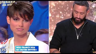 TPMP Cyril Hanouna invite Miss France Eve Gilles la tutoie et ne fait pas mieux que Quotidien [upl. by Yeleen981]