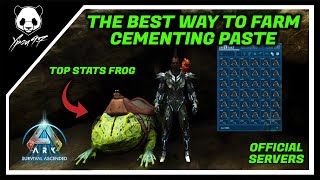 The BEST Way To Farm CEMENTING PASTE In The Island  Official Servers  ARK Survival Ascended [upl. by Ntsuj]