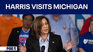 FULL SPEECH Kamala Harris holds campaign event in Detroit [upl. by Spoor]