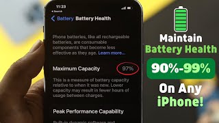 How to Maintain battery Health of iPhone Save Battery Life [upl. by Hartzel]