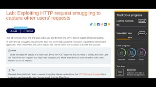 Exploiting HTTP request smuggling to capture other users requests [upl. by Adanar218]