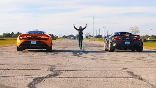 McLaren 720S vs 600LT Drag Race [upl. by Anali280]