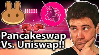 Uniswap or Pancakeswap BATTLE of The DEXs 🥊 [upl. by Patin671]