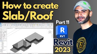 Easy way to make RoofsSlabs in Revit 2023  Part 11  For beginners [upl. by Mcgill]