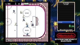 Ice Hockey NES  10 Goals in 201 [upl. by Eilrahs]