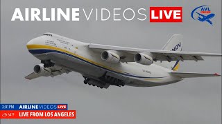 Antonov AN124s Spectacular Takeoff from Runway 25L at LAX [upl. by Persson]