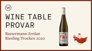 Wine Table provar BassermannJordan Riesling Trocken 2020 [upl. by Ylrebmyk]