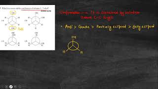 Which is the most stable conformer of ethane 12diol [upl. by Bernj]