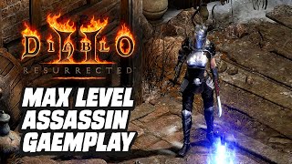 Diablo 2 Resurrected Level 99 Assassin Act 5 Gameplay [upl. by Aihsenat815]