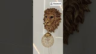 Enhance Your Decor with a Majestic Lion Head Wall Light [upl. by Rehpotsrik]