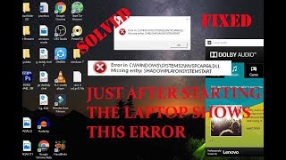 SOLVED Run DLL Error at the time of starting computer [upl. by Attoynek69]