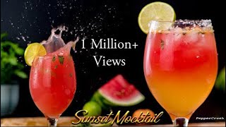 Sunset Mocktail  WatermelonOrange  PepperCrush [upl. by Bonn225]