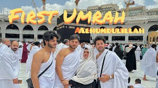 My first Umrah Alhumdulillah 😭❤️  ganjay bhe ho gyee 🤣 [upl. by Jeannie]