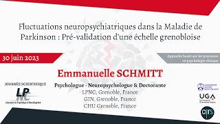 Fluctuations neuropsychiatriques dans la Maladie de Parkinson  Séminaire Emmanuelle Schmitt [upl. by Copeland46]